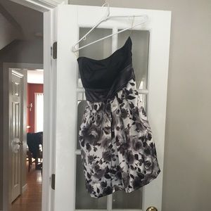 Black and white homecoming dress
